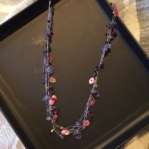 Custom hand made stone accent necklace